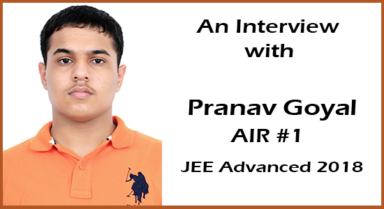 Interview with JEE Advanced AIR 1